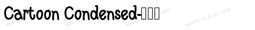 Cartoon Condensed字体转换